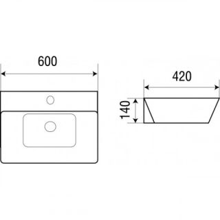 Раковина подвесная WW SK Арт. ELBACH 2253 10000003835